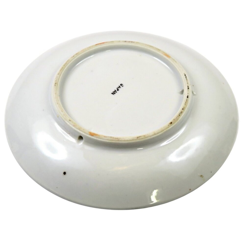 Signed Japanese Scenic Saucer Hand-Painted Landscape 1920s-40s Porcelain - Picture 5 of 5